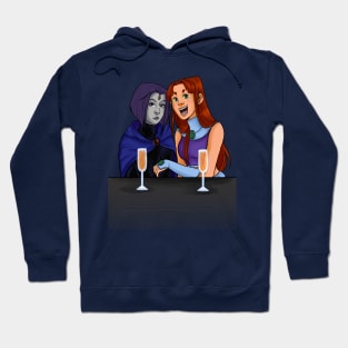 Raven and Starfire At Brunch Hoodie